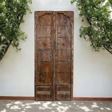  Rustic Whitewash Antique Teak Indian Exterior Heavy Old Doors 84