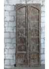 Antique Double Doors Rustic Farmhouse Whitewash Wooden Garden Doors 
