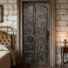 Vintage Whitewashed Wooden Garden Doors | Farmhouse Double Doors 82