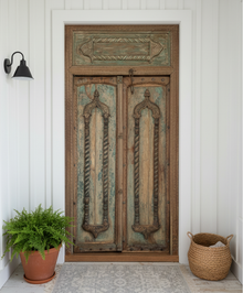  Medieval Antique Authentic Door Teak Wood Exterior Door Old Ornate Door 