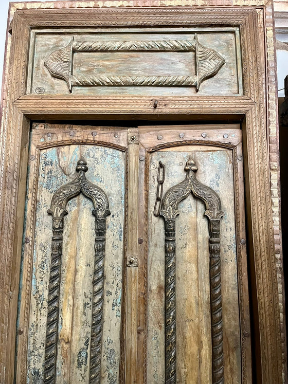 Medieval Antique Authentic Door Teak Wood Exterior Door Old Ornate Door 