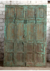 Antique Carved Door Teak Wood Double Door Hinged Garden Door