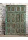Antique Carved Door Teak Wood Double Door Hinged Garden Door