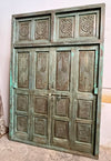 Antique Carved Door Teak Wood Double Door Hinged Garden Door