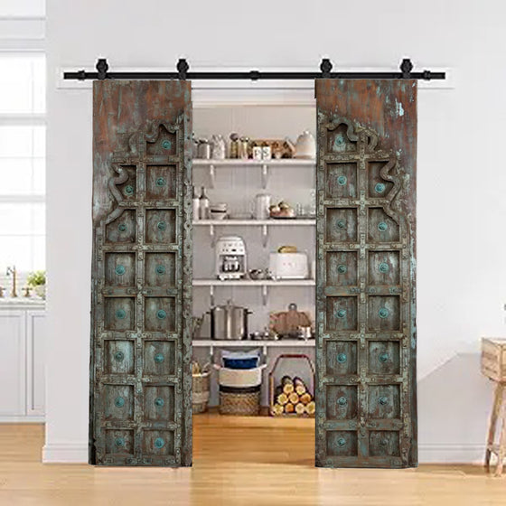 Vintage Rustic Antique Doors Carved Wood Farmhouse Doors 81