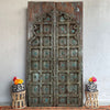 Vintage Rustic Blue Antique Doors Carved Wood Farmhouse Doors 81