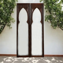  Vintage Hand Carved Arch Door Wood Frosted Glass Farmhouse Doors 96x48