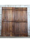Vintage Carved Barn Door Whitewash Lotus Mandala Door Panel 80x36
