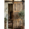 Vintage Wood Carved Door Rustic Farmhouse Sliding Door Barn Door 