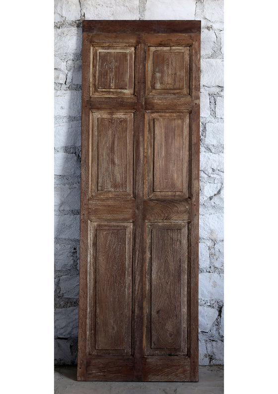 Hand Carved Door Vintage Rustic Wood Pantry Barndoor 80