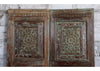 Farmhouse Carved Wood Door Brass Studs Sliding Barndoor 80x40