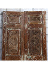 Antique French Doors Vintage Carved Architectural Indian Doors 81x42