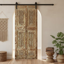  Vintage Carved Wood Door Farmhouse Door Unique Statement Barndoor 