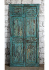 Vintage Carved Sliding Barndoor Distressed Wood Home Doors 80x38
