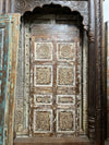 Vintage Statement Carved Door Rustic Distressed Single Barndoor