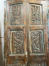 Antique Arched Carved Barn Doors Vintage Sliding Door Statement Door 