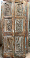 Antique Arched Carved Barn Doors Vintage Sliding Door Statement Door 