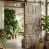 Reclaimed Wood Vintage Carved Barn Door Farmhouse Statement Door