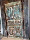 Antique Carved Door Rustic Farmhouse Vintage Barn Door 80x34.5