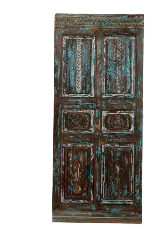 Antique French Barn Door Rustic Vintage Wood Door 80x34.5