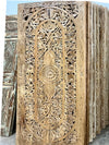 Vintage Carved Barn Door Lotus Lattice Wood Door Wall Panel Room Divider
