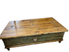 Rustic Farmhouse Coffee Table with Storage Chest Accent Furniture