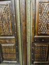 Vintage Indian Temple Door Ornate Hand Carved Om Double Doors 82