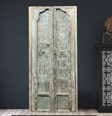  Antique Distressed Door Rustic Farmhouse Carved Barn Door