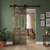 Vintage Carved Barn Door Sliding Door Boho Interior Exterior Barndoor 80