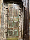 Antique Carved Sliding Door Vintage Reclaimed Wood Barndoor Panel 