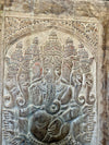 Panchmukhi Ganesha Wall Sculpture Ornate Indian Temple Wall Art 84x41