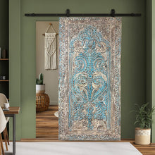  Artisans Carved Vintage Tree Of Life Door Brass Studs Barn Door Panel 