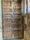 Antique Indian Door with Frame – Rustic Ranch Farmhouse Front Door Garden Door 