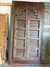 Antique Indo Spanish Door Panels Scallop Arch Teak Exterior Double Doors