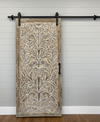 Vintage Carved Barn Door Tree Of Life Whitewash Wall Art Panel Sliding Door 
