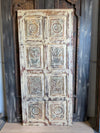 Vintage Carved Door Sandwashed Shabby Chic Sliding Barndoor 80x36