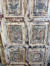 Vintage Carved Door Sandwashed Closet Bedroom Shabby Chic Sliding Barndoor 