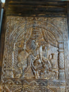 Kamasutra Carved Door - Vintage Single Barn Door Mans Cave Wall Art