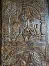 Kamasutra Carved Door - Vintage Single Barn Door Mans Cave Wall Art