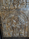 Kamasutra Carved Door - Vintage Single Barn Door Mans Cave Wall Art