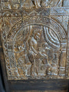 Kamasutra Carved Door - Vintage Single Barn Door Mans Cave Wall Art