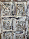Authentic Vintage Carved Door Rustic Farmhouse Sandwashed Barn Doors 