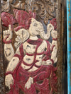 Vintage Carved Wall Art Reclaimed Wood Blessing Ganesha Wall Sculpture