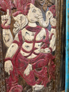 Vintage Carved Wall Art Reclaimed Wood Blessing Ganesha Wall Sculpture