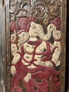 Vintage Carved Wall Art Reclaimed Wood Blessing Ganesha Wall Sculpture