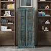 Antique Blue Wardrobe Armoire