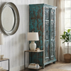 Antique Blue Wardrobe Armoire