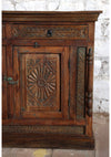 Antique Hand Carved Sideboard Living Room Storage Credenza Table 
