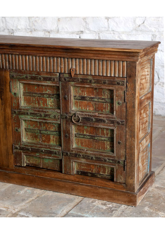 Antique Carved Credenza Buffet Storage Chest Sideboard 
