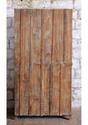 Antique Hand Carved Armoire Brass Studs Storage Cabinet 